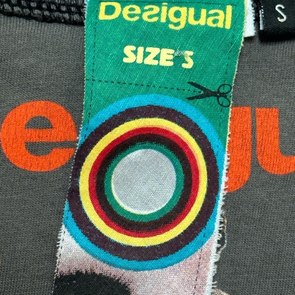 Desigual Red and Green Patterned Midi Dress - Picture 11 of 11